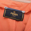 Secondhand Fendi 365 Orange Linen Belted Safari Jacket -'90s