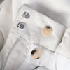 Secondhand Hermès White Calfskin Leather Paperbag Shorts - '20s