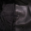 second hand Balmain Black Leather Double-Breasted Blazer - '20s