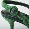 Secondhand Dolce & Gabbana Green Slingback Pumps - '10s