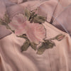 second hand Blumarine Sheer Silk Slip Dress With Floral Appliqué - '90s