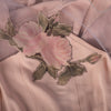 Secondhand Blumarine Sheer Silk Slip Dress With Floral Appliqué - '90s