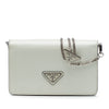 Prada Mini Brushed Leather Chain Crossbody Secondhand