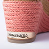 Secondhand Paloma Barceló Pink Suede Platform Espadrille Wedge Sandals - '10s