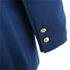 second hand State of Claude Montana Vintage Navy Blue Double-Breasted Skirt Suit- '80s