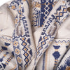 Secondhand Etro Beige & Navy Jacquard Ethnic Jacket - '20s