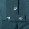 Secondhand Gucci Vintage Teal Mohair & Wool Pantsuit - ’90s