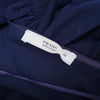 Secondhand Prada Mini Blue Dress with Off-the-Shoulder Neckline and Ruffled Hem- '10s