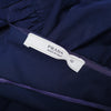 Secondhand Prada Mini Blue Dress with Off-the-Shoulder Neckline and Ruffled Hem- '10s