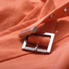 Secondhand Fendi 365 Orange Linen Belted Safari Jacket -'90s