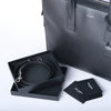 Secondhand Saint Laurent Museum Black Grained Calfskin Leather Briefcase - '20s