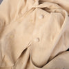 Secondhand Roberto Cavalli Beige Suede Lace-Trim Tie-Front Blouse - '00s