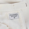 Secondhand Chanel White Cotton Brocade Skirt - '90s