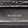 Balenciaga Shiny Calfskin Crocodile Embossed Hourglass Wallet On Chain Secondhand