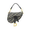 Dior Mini Oblique Canvas Saddle Bag Secondhand