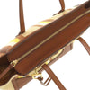 Ferragamo Medium Striped Canvas and Leather Amy Tote Secondhand