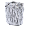 Miu Miu Mini Metallic Matelasse Nappa Crystal Chain Bucket Bag Secondhand