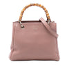 Gucci Small Calfskin Bamboo Shopper Satchel Secondhand