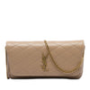 Saint Laurent Quilted Lambskin Monogram Gaby Phone Holder Crossbody Secondhand