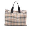 Secondhand Burberry House Check Canvas Tote