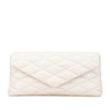 Saint Laurent Large Quilted Lambskin Sade Clutch Secondhand