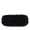 Chanel CC Quilted Velvet Crystal Wristlet Clutch Secondhand