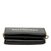 Balenciaga Mini Grained Calfskin Logo Cash Wallet On Chain Secondhand