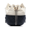 Chanel Small Bicolor Quilted Calfskin Gabrielle Bucket Bag Secondhand