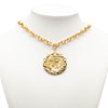 Chanel CC Gold Plated Medallion Lion Crest Pendant Necklace Secondhand