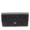 Chanel CC Quilted Caviar Flap Wallet Secondhand