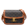 Celine Classique Triomphe Coated Canvas and Calfskin Triomphe Crossbody Secondhand