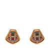 Hermès Enamel Cloisonne Clip On Earrings Secondhand