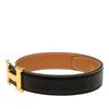 Hermès Box Calf and Courchevel Constance H Reversible Belt Secondhand