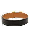 Hermès Box Calf and Courchevel Constance H Reversible Belt Secondhand