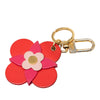 Louis Vuitton Leather Blooming Flowers Totem Key Holder and Bag Charm Secondhand