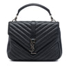 Saint Laurent Medium Chevron Sheepskin Monogram College Satchel Secondhand