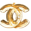 Chanel CC Gold Plated Quilted Pendant Necklace Secondhand