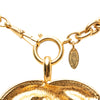 Chanel CC Gold Plated Quilted Pendant Necklace Secondhand