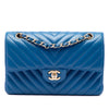 Chanel Small Classic Chevron Lambskin Double Flap Secondhand