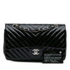 Secondhand Chanel Medium Classic Chevron Patent Double Flap