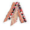 Hermès Beaded Pelages et Camouflage Precieux Silk Twilly Scarf Secondhand