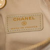 Secondhand Chanel CC Quilted Metallic Lambskin Cube Zip Clutch with Chain