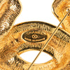 Chanel CC Gold Plated Quilted Brooch Secondhand