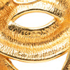 Chanel CC Gold Plated Quilted Brooch Secondhand