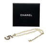 Chanel CC Brass No 5 Strass and Faux Pearl Pendant Necklace Secondhand
