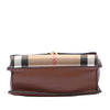 Burberry Small Leather and House Check Canvas Derby Macken Crossbody Secondhand
