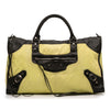 Balenciaga Canvas Lambskin Motocross Classic Work Bag Secondhand