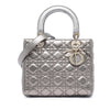 Dior Medium Metallic Lambskin Cannage Lady Dior Secondhand