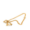Chanel CC Gold Plated Double Heart Pendant Necklace Secondhand