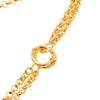 Chanel CC Gold Plated Double Heart Pendant Necklace Secondhand